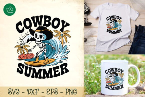 Cowboy Summer Beach Surfing SVG Review for Real Projects