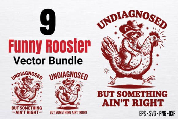 Funny Cowboy Raccoon Riding Chicken Svg Review for Real Projects