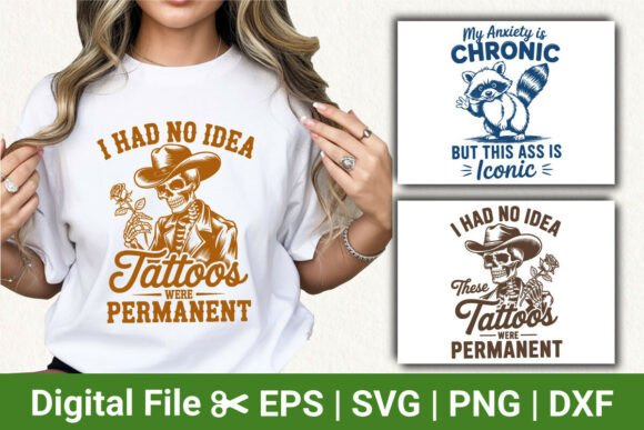 Funny Cowboy Skeleton Design for Embroidery Projects