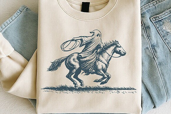 Funny Halloween Cowboy Ghost Png, Howdy: A Playful Embroidery Design Review