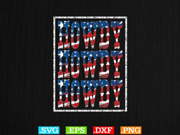 Howdy American Flag Cowboy T-shirt Svg Review