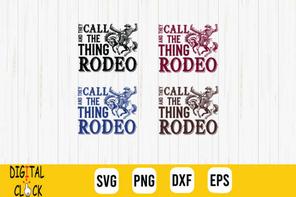 Retro Western Rodeo Call the Thing Rodeo