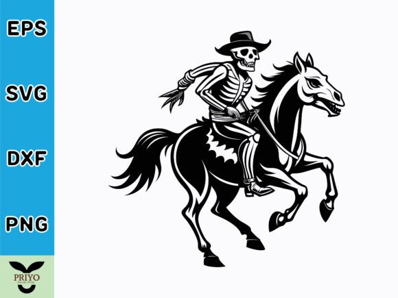Skeleton Cowboy Riding Horse SVG Vector: A Designer’s Honest Take