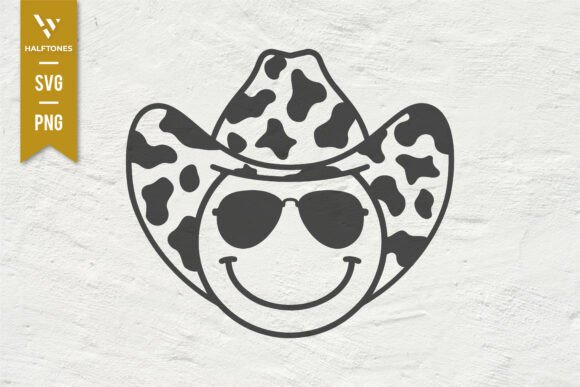 Smile Cowboy Western Country Guy SVG PNG