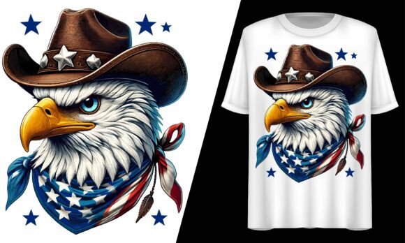 USA Eagle Cowboy Hat Flag Bandana SVG Review for Real Projects