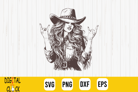 Vintage Retro Western Cowgirl Rocker SVG Review