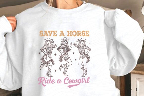 Vintage Western CowGirl Quote SVG Design