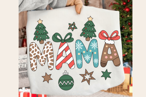 Western Christmas Mama PNG Design Review for Real Embroidery Projects